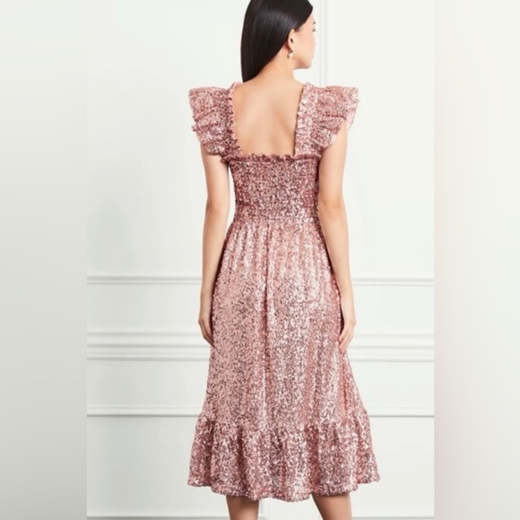 Hill House Home The Collector's Edition Gold Sequin Ellie Nap Dress Small NWT - Picture 3 of 10